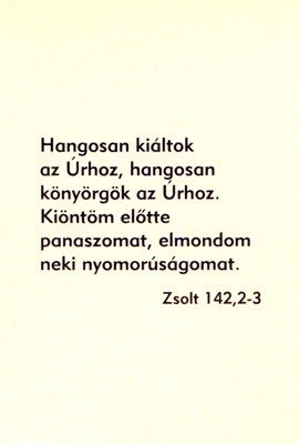 Szabadításom nem késik - kártya