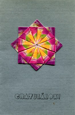 Origamis képeslap
