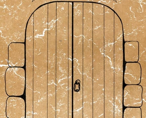 Mennyei kapu - kihajtós síkmakett