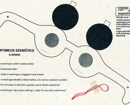 Bartimeus szemüveg - papírmodell