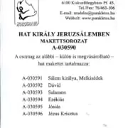 Hat király - hajtogatós makett