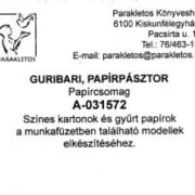 Guribari, papírpásztor