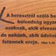 Hűtőmágnes, fa, szögletes (A keresztről)