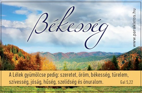 A lélek gyümölcsei igés kártya