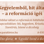 Kegyelemből, hit által