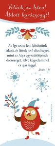 Karácsonyi könyvjelző csomag - Velünk az Isten!