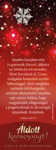 Karácsonyi könyvjelző csomag - Jézus a világ világossága
