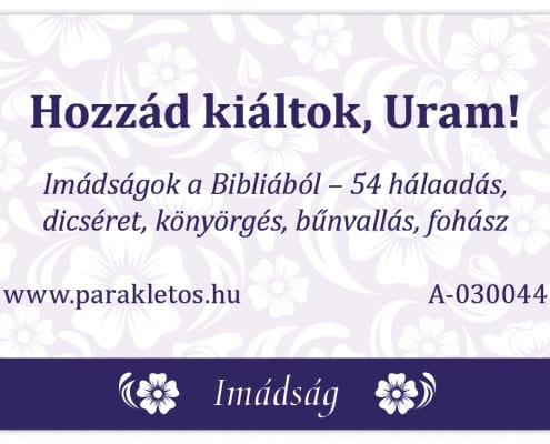 Hozzád kiáltok, Uram! – Imádságok a Bibliából
