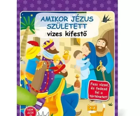 Amikor Jézus született - vizes kifestő