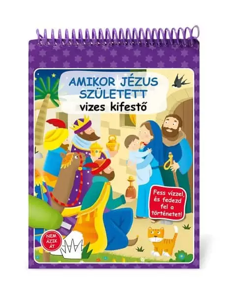 Amikor Jézus született - vizes kifestő