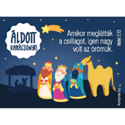 Áldott karácsonyt! – igés kártyák, rajzos